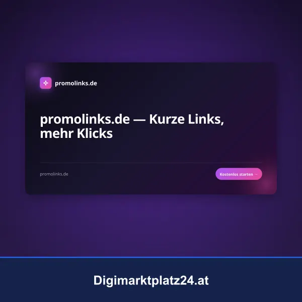 PromoLinks: Kurzlinks, QR-Codes & Marketing-Tools (Made in Germany)