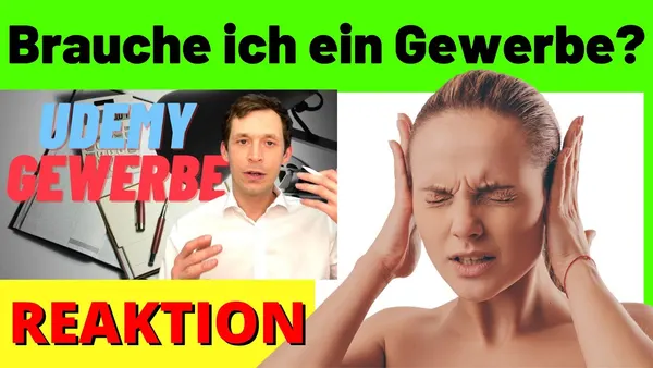 Benötige ich ein Gewerbe, um online mit Udemy Geld zu verdienen? [Michael Reagiertauf]
