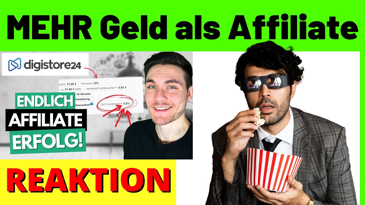 MEHR Geld als Affiliate verdienen!  ✅ Auf Digistore24 gute Affiliate Produkte finden [Reagiertauf]