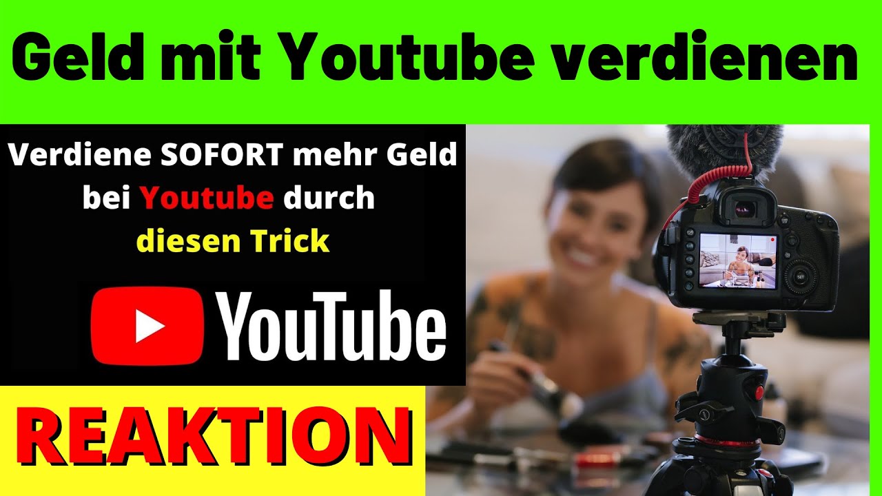 Geld verdienen mit neuem YOUTUBE TRICK! 💰💸 Geld mit Youtube verdienen ohne Mehraufwand [Reagiertauf]