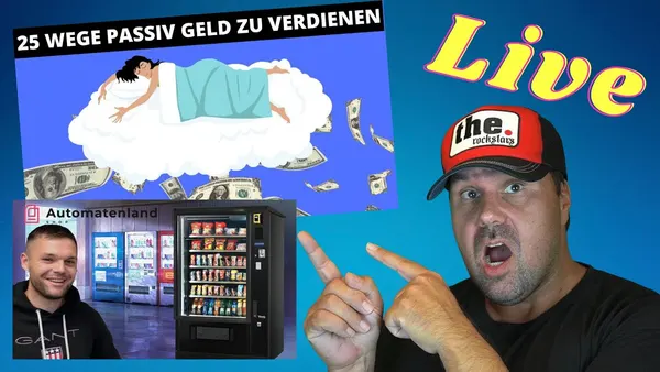 Passives Einkommen 2022: 25 Möglichkeiten, um im Schlaf Geld zu verdienen inklusive Snackautomat