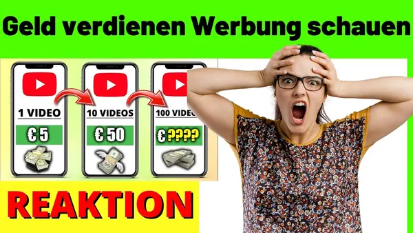 Passives Einkommen: Mit Werbung schauen im Internet $1000 pro Monat nebenbei verdienen (Michael Reagiertauf)