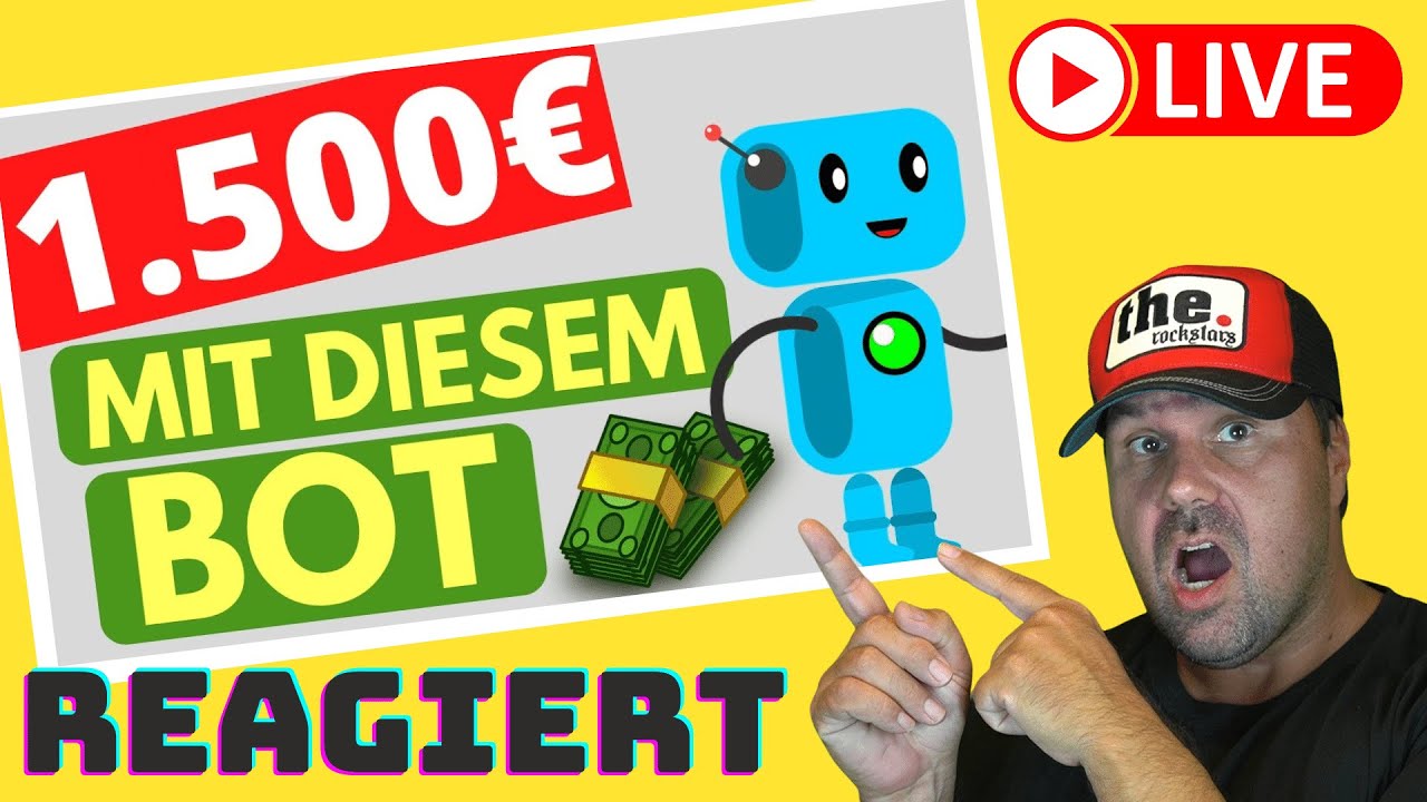 Geld verdienen 💸VERDIENE 1.500€ PRO TAG mit diesem BOT 🤖 (Geld verdienen für Faule) [Reaction]