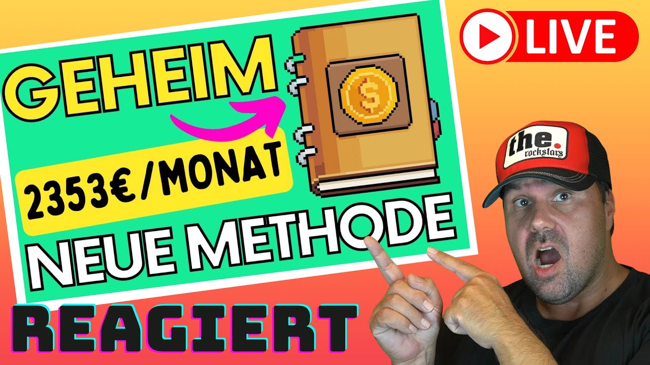 2353€ PASSIV pro MONAT 💰🤑 (NEUE METHODE) Geld verdienen mit Amazon KDP Low Content [Reaction]