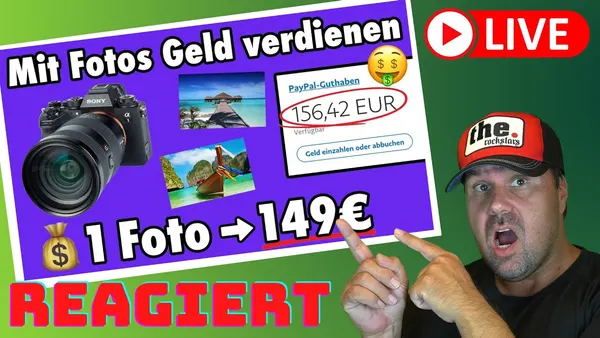 Passives Einkommen durch Fotoverkauf – Verdienen Sie 149€ pro Bild mit 100% Provision! [Reaktion]